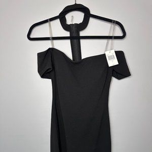 My Michelle Black Dress with Choker, Size 7